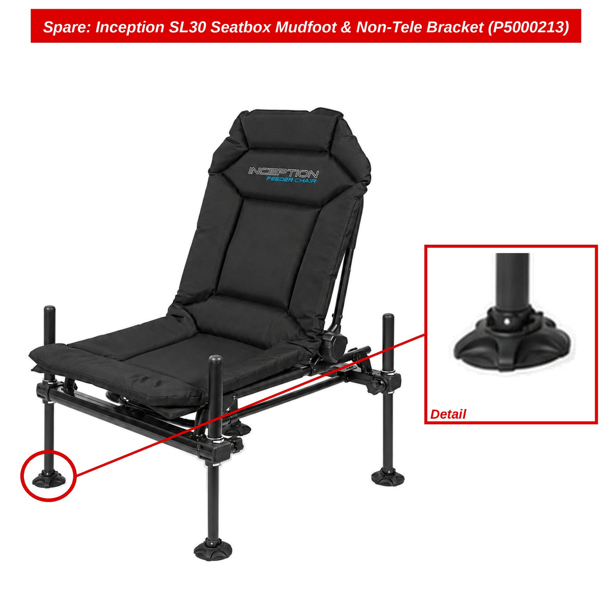 Preston Modderpoot met beugel voor Inception feederstoel – P5000213