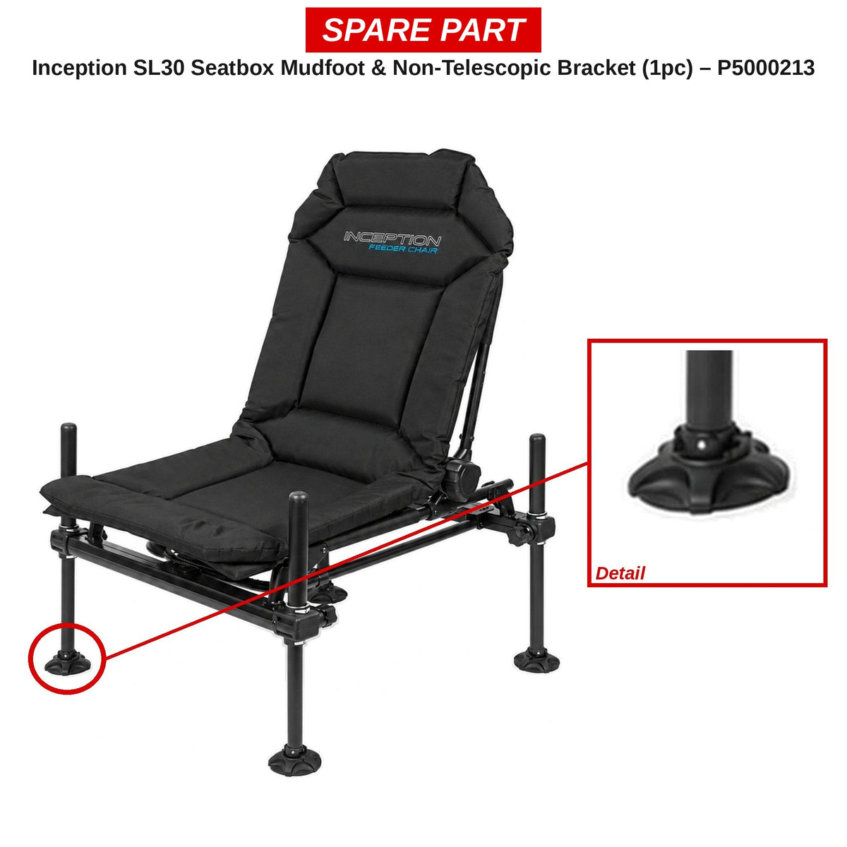 Preston Modderpoot met beugel voor Inception feederstoel – P5000213