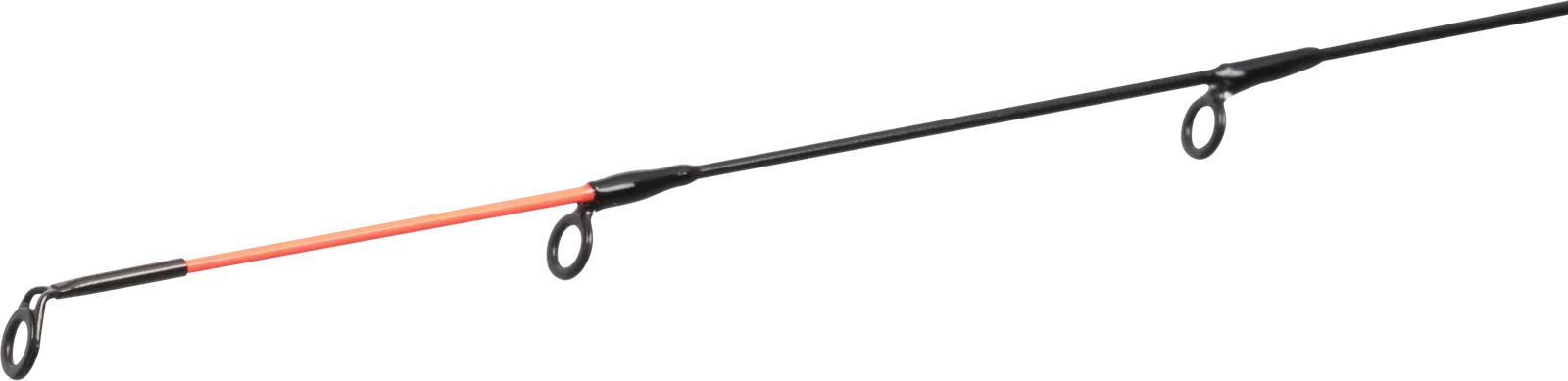 Preston Monster XS Carp Feeder Rods – rode feedertop en geleideogen in close-up
