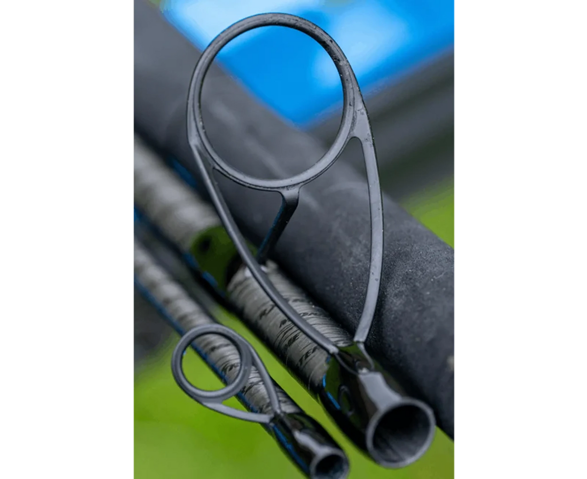 Preston Monster XTR Pro Rods – geleideogen en hengeldelen in close-up