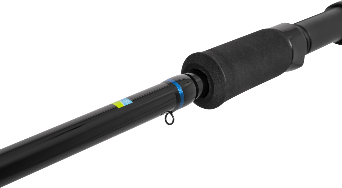 Preston Monster Xtreme Distance Feeder Rods - close-up van de reelhouder