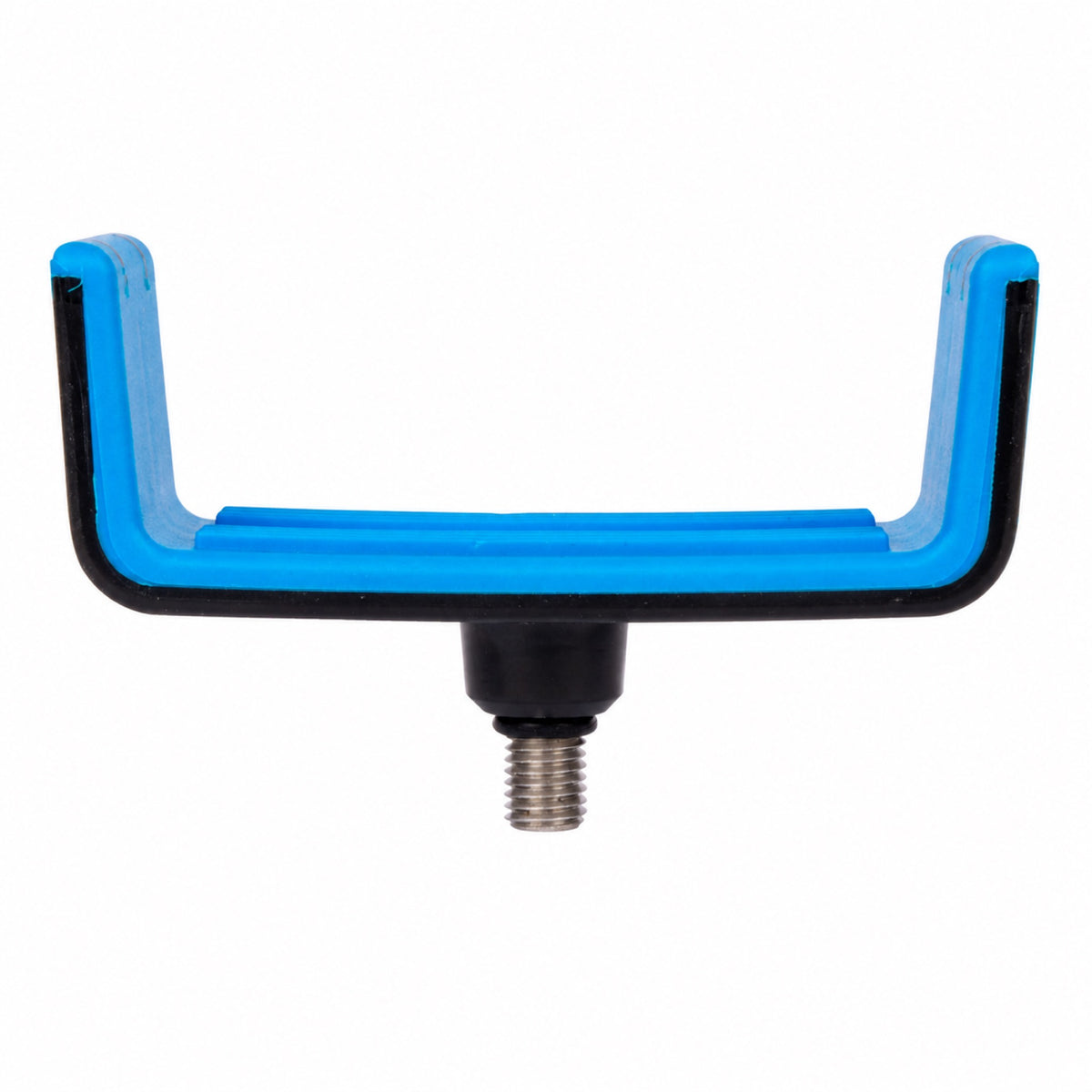Preston Multi Flat Rest – blauwe hengelsteun met schroefdraad op witte achtergrond