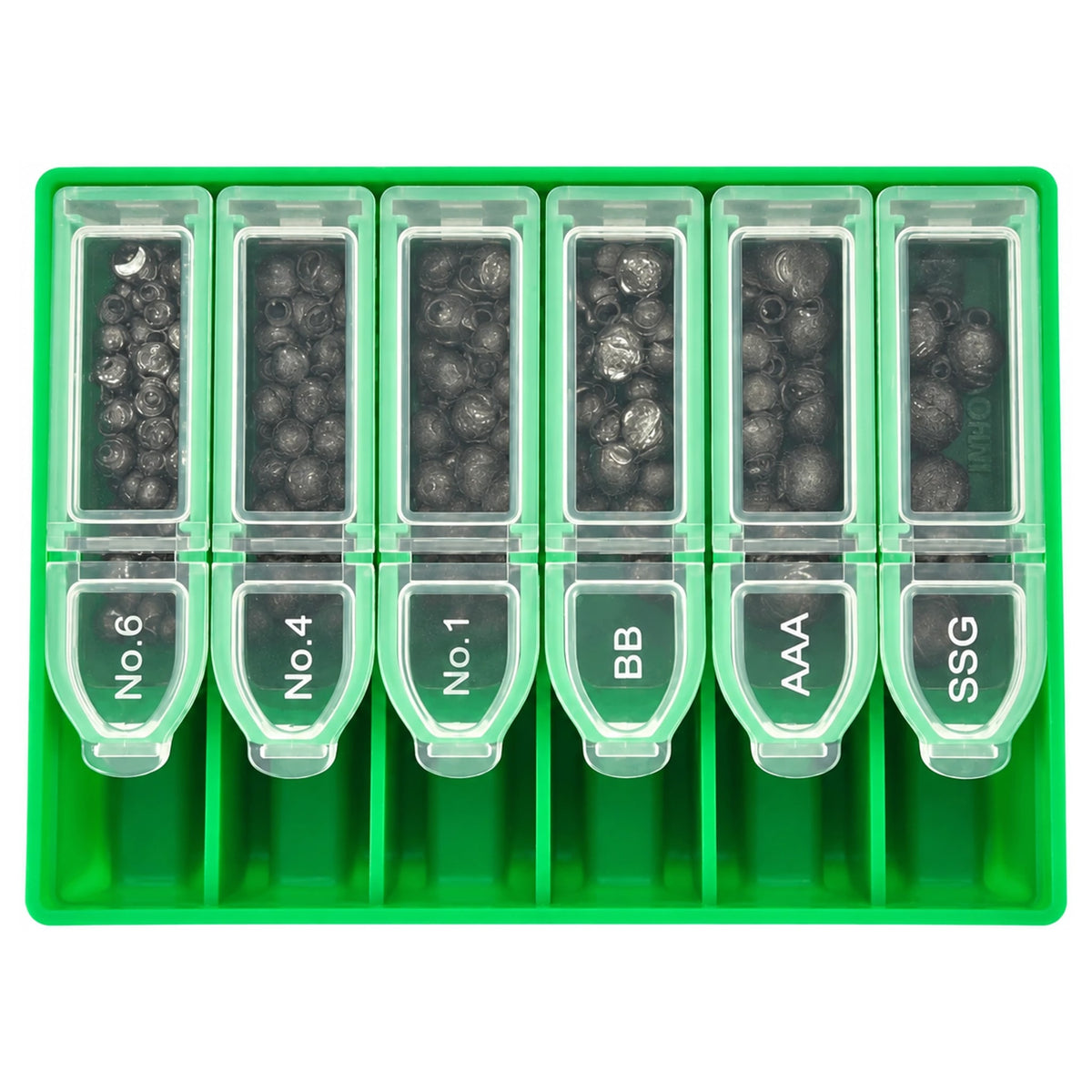 Preston Non Toxic Shot Dispenser – groene verdeeldoos