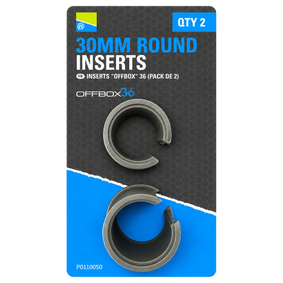 Preston Offbox 36 Spares Inserts – variant 30 mm ronde inserts, set van twee