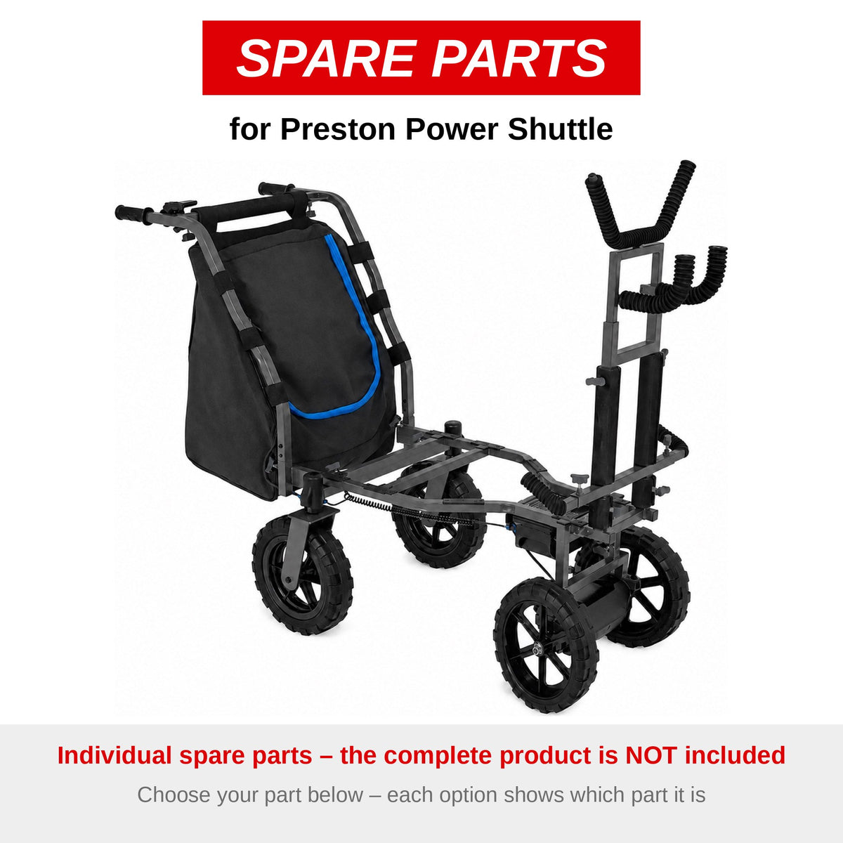 Preston Power Shuttle – onderdelen (P1150007)