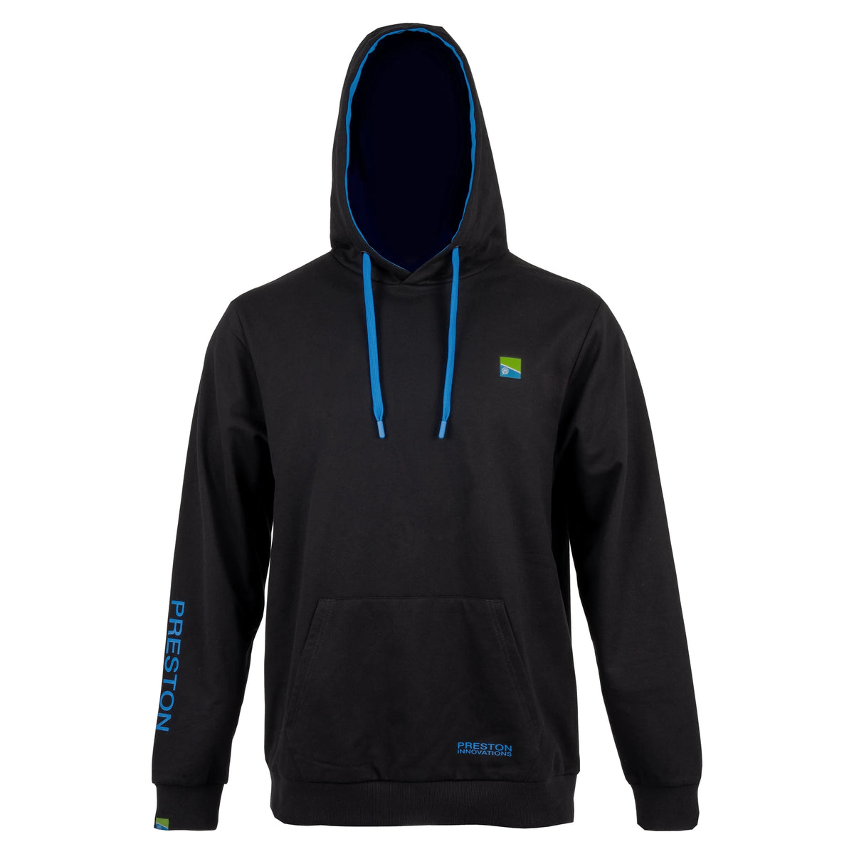 Preston Pro Pullover Hoodie – voorkant met capuchon omhoog