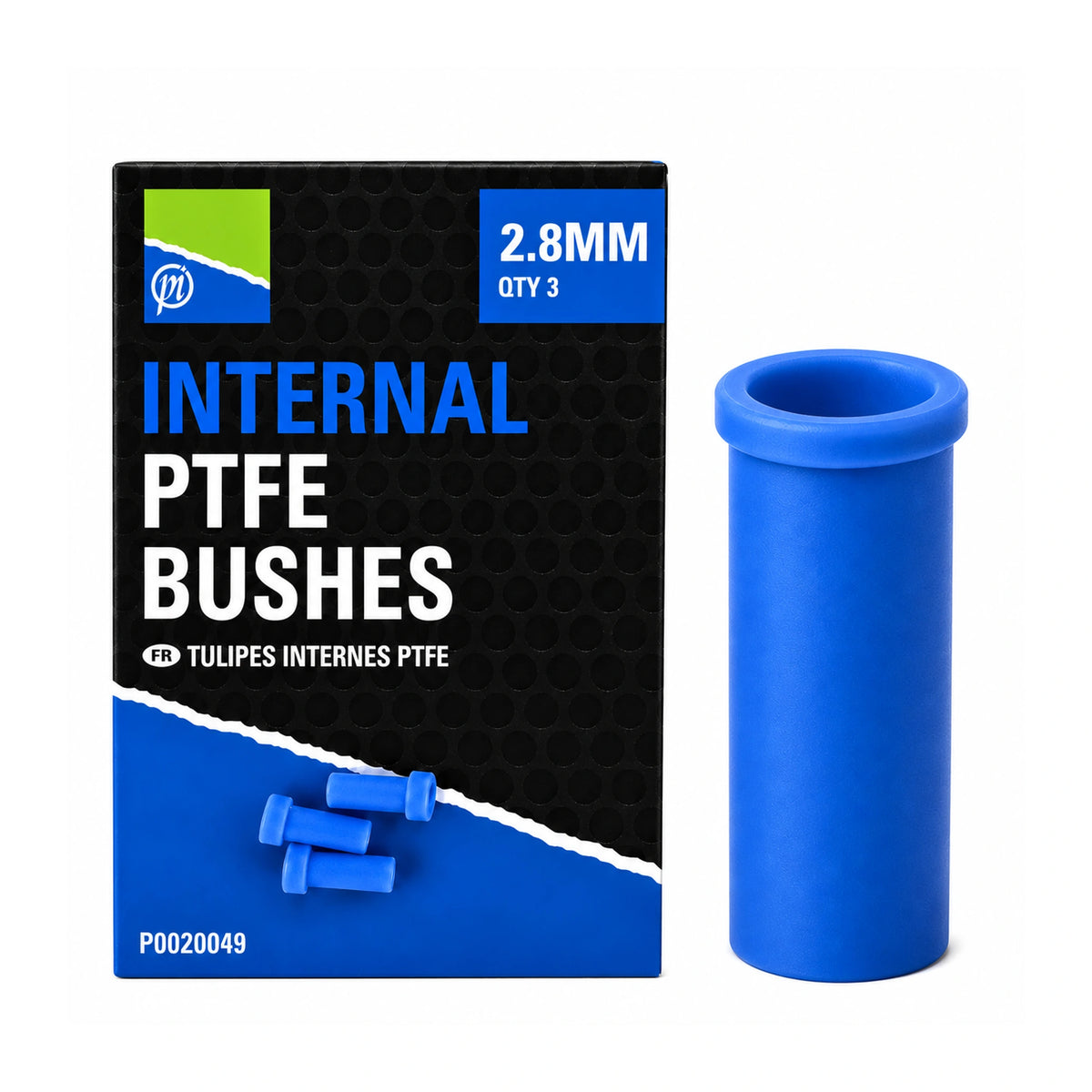 Preston Internal PTFE Bushes 2.8mm drie interne bussen