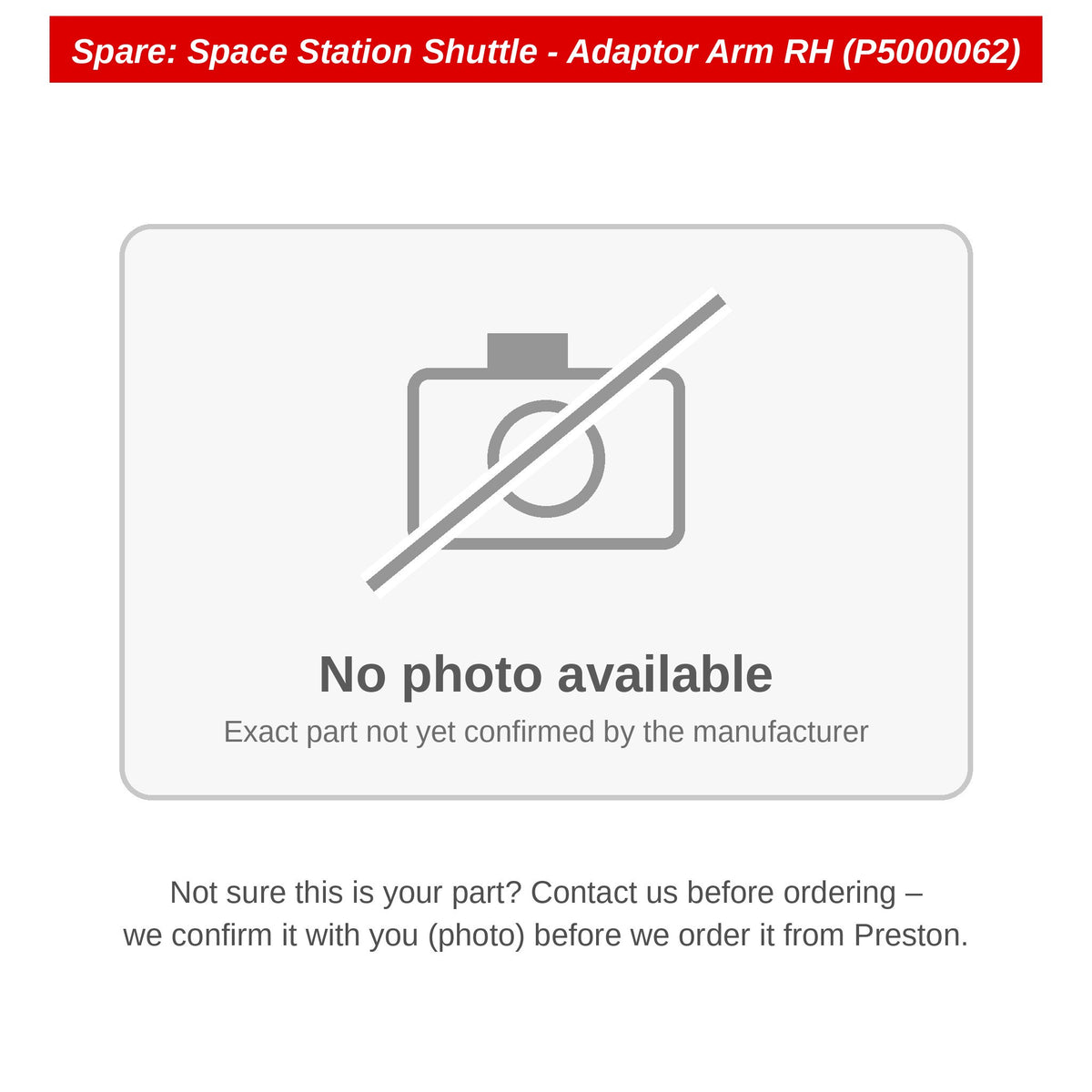 Preston Rechter adapterarm voor Space Station Shuttle – P5000062