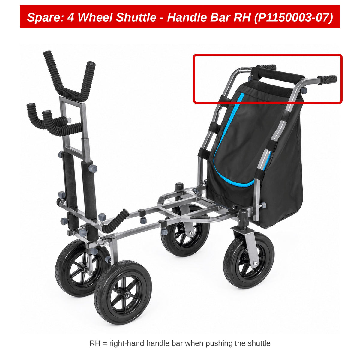 Preston Rechter handvat voor 4 Wheel Shuttle – P1150003-07