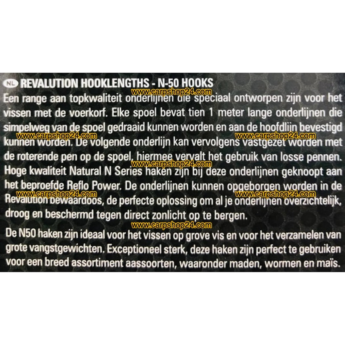 Informatie over Preston Revalution Hooklengths N50 onderlijnen