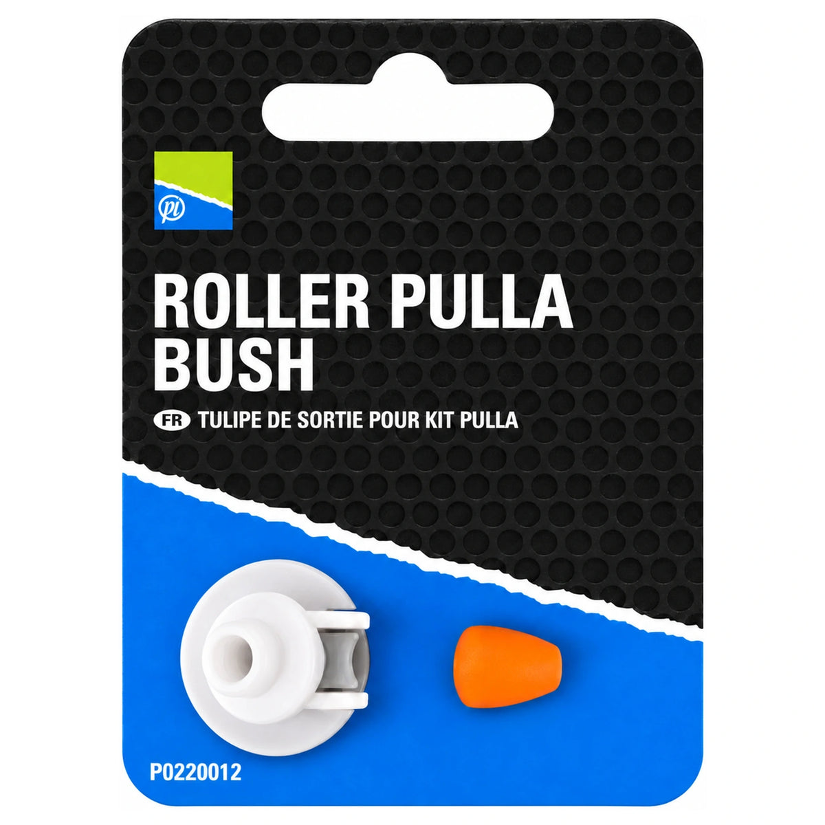 Preston Roller Pulla Bush, zwartblauwe verpakking met witte rollende bus en oranje kraal
