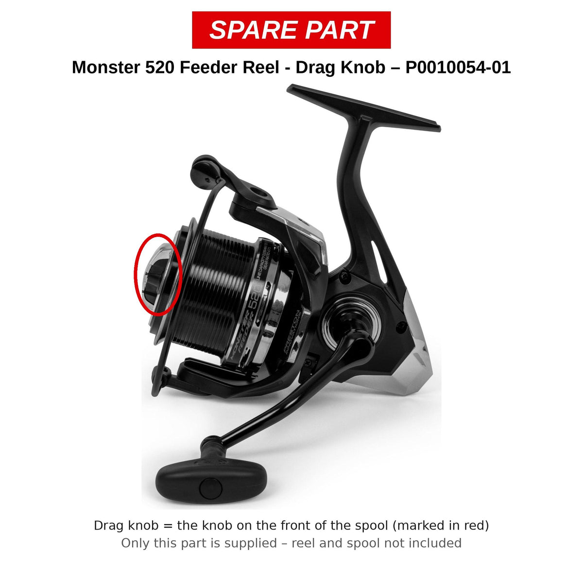 Preston Slipknop voor Monster 520 feedermolen – P0010054-01