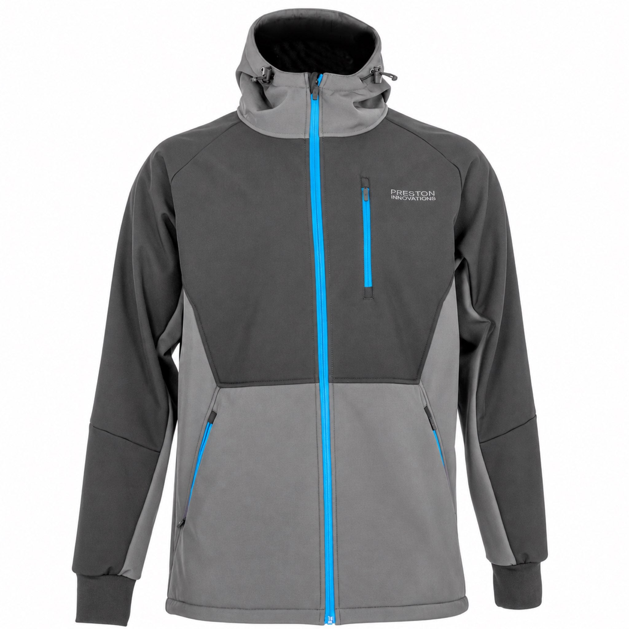 Preston Softshell Jacket jas met capuchon op witte achtergrond