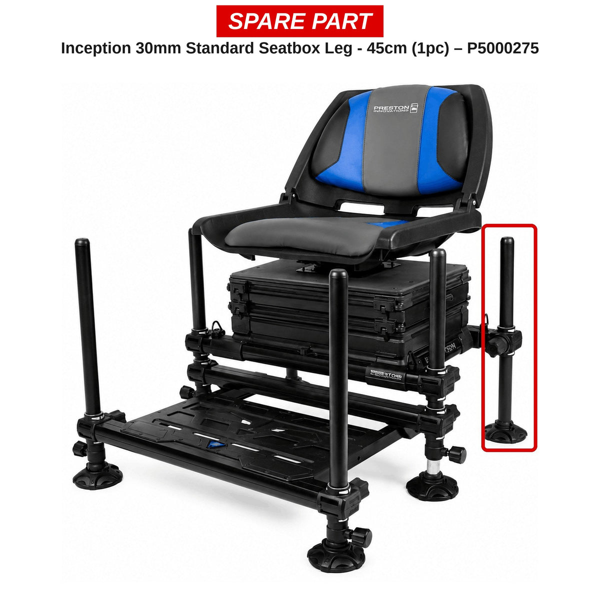 Preston Standaard poot 30 mm – 45 cm voor Inception zitkist – P5000275