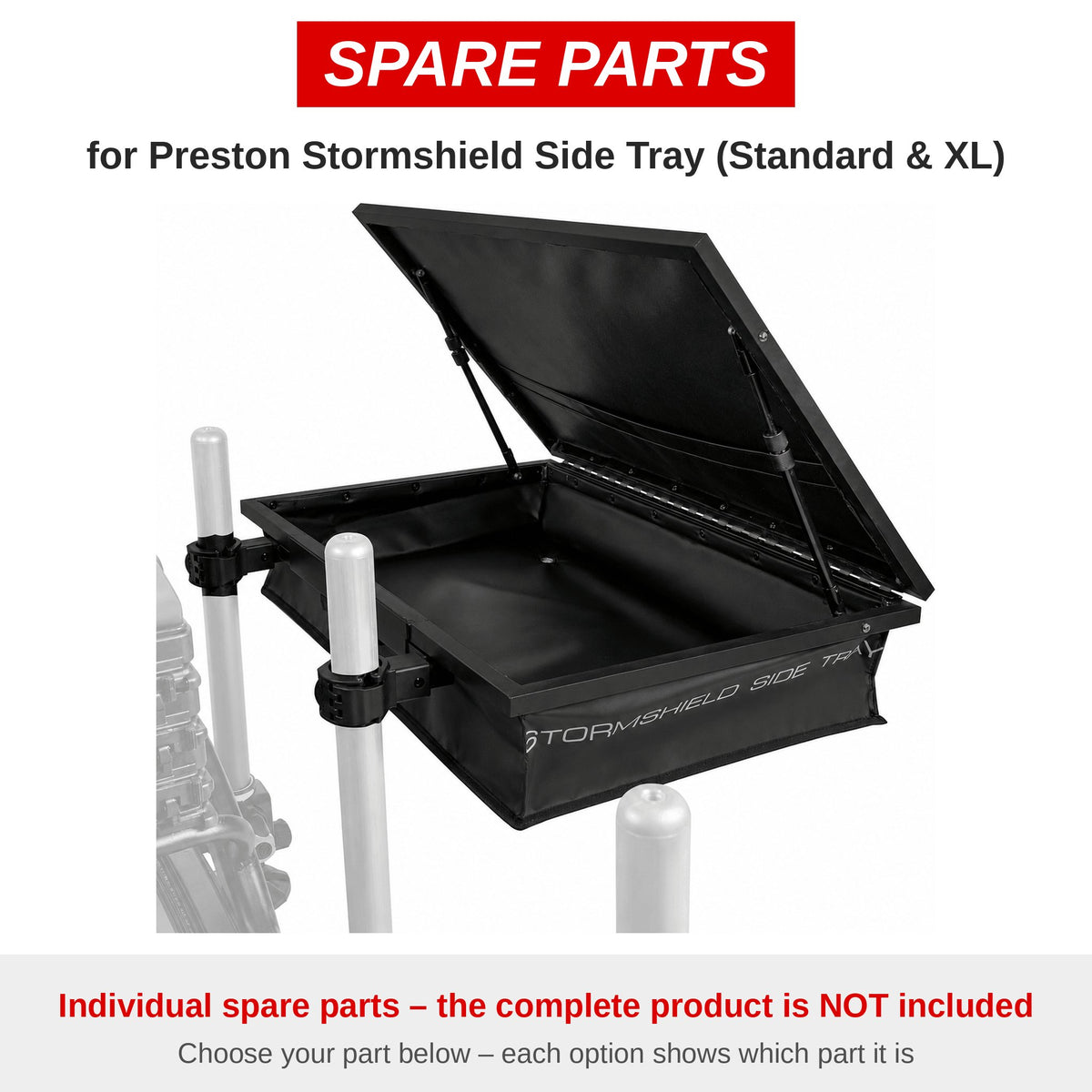 Preston Stormshield Side Tray (Standard & XL) – onderdelen