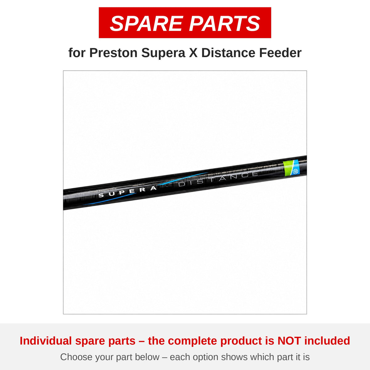 Preston Supera X Distance Feeder – onderdelen (P0070074)