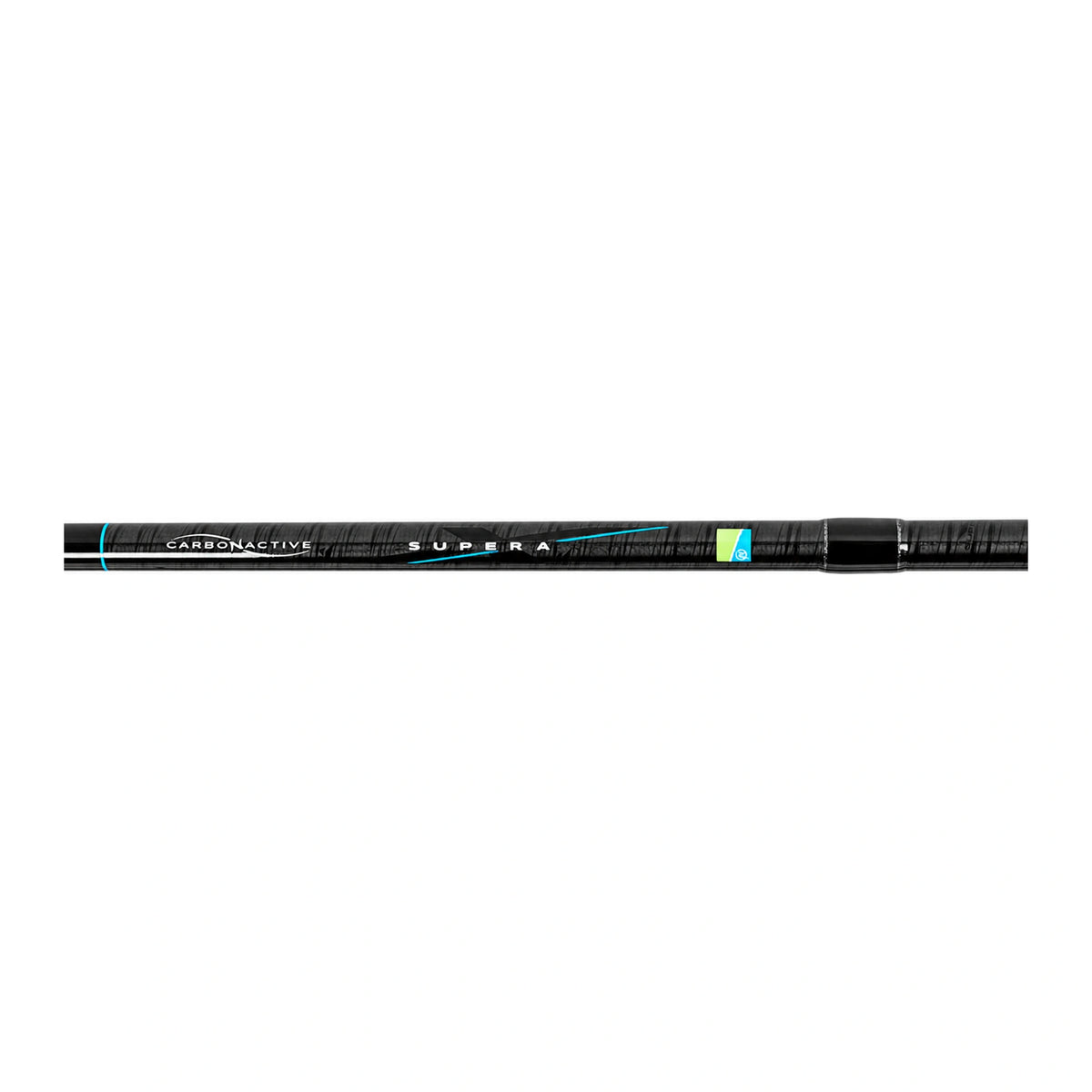 Preston Supera X Power Float – close-up van de blank met Carbonactive- en Supera-opdruk
