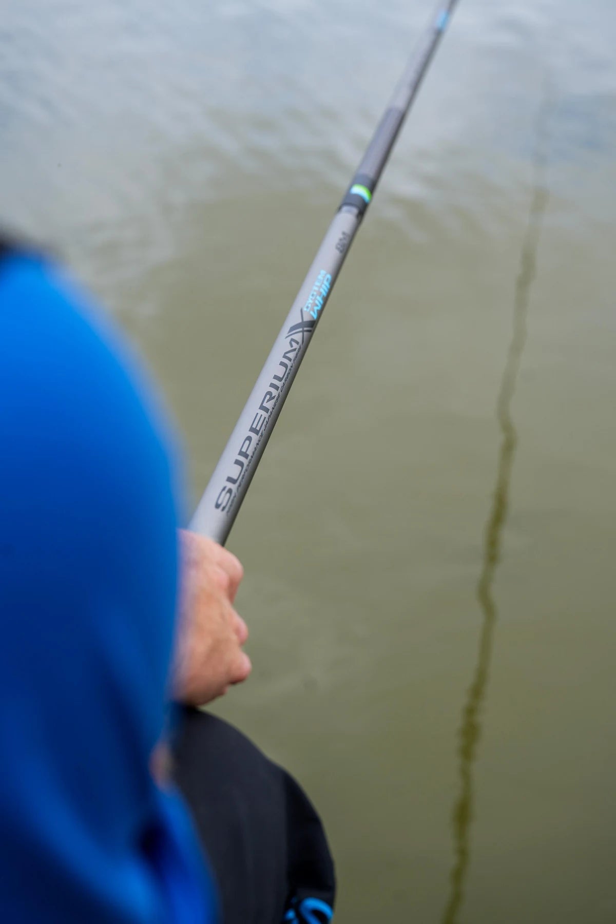 Preston Superium 8m System Whip – kanthengel in gebruik aan het water
