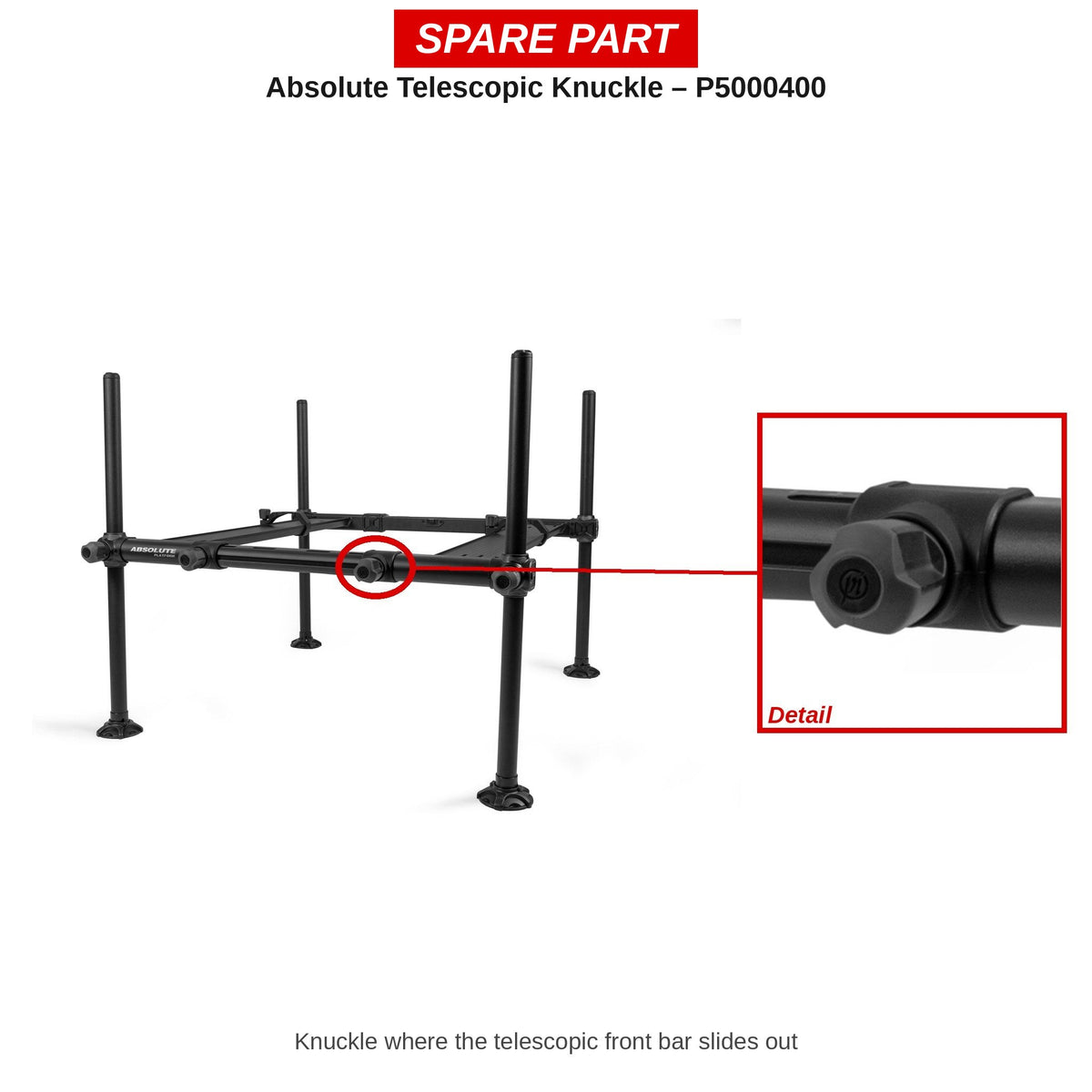 Preston Telescoopklem voor Absolute Platform – P5000400