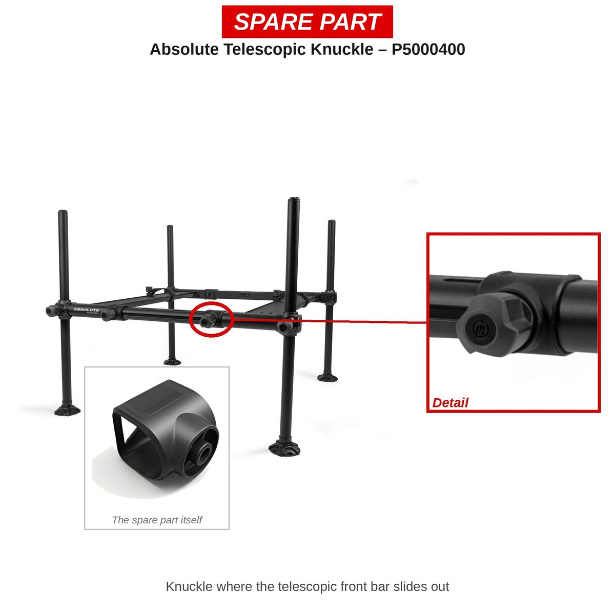 Preston Telescoopklem voor Absolute Platform – P5000400