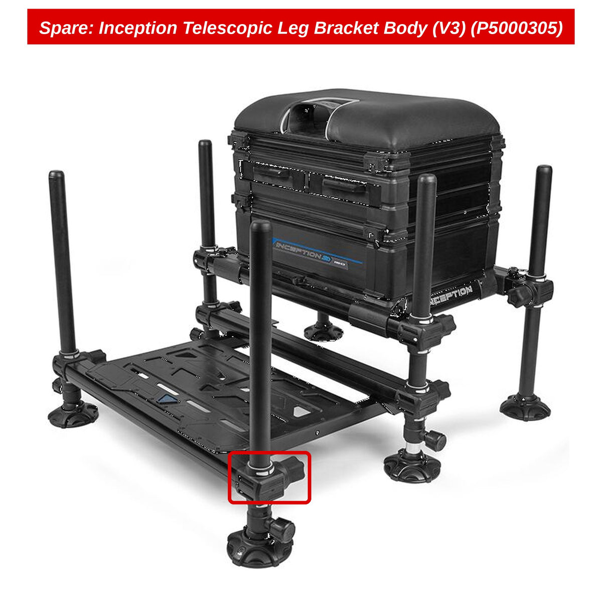 Preston Telescooppootbeugel V3 voor Inception zitkist – P5000305