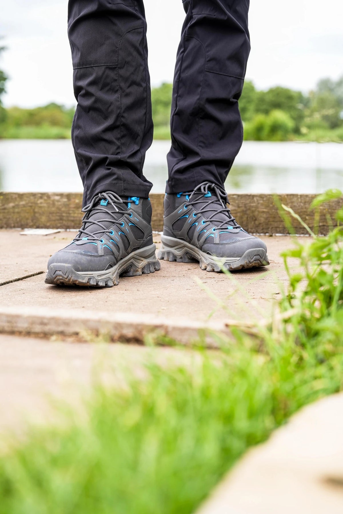 Preston Treddex All Terrain Boots gedragen aan de waterkant