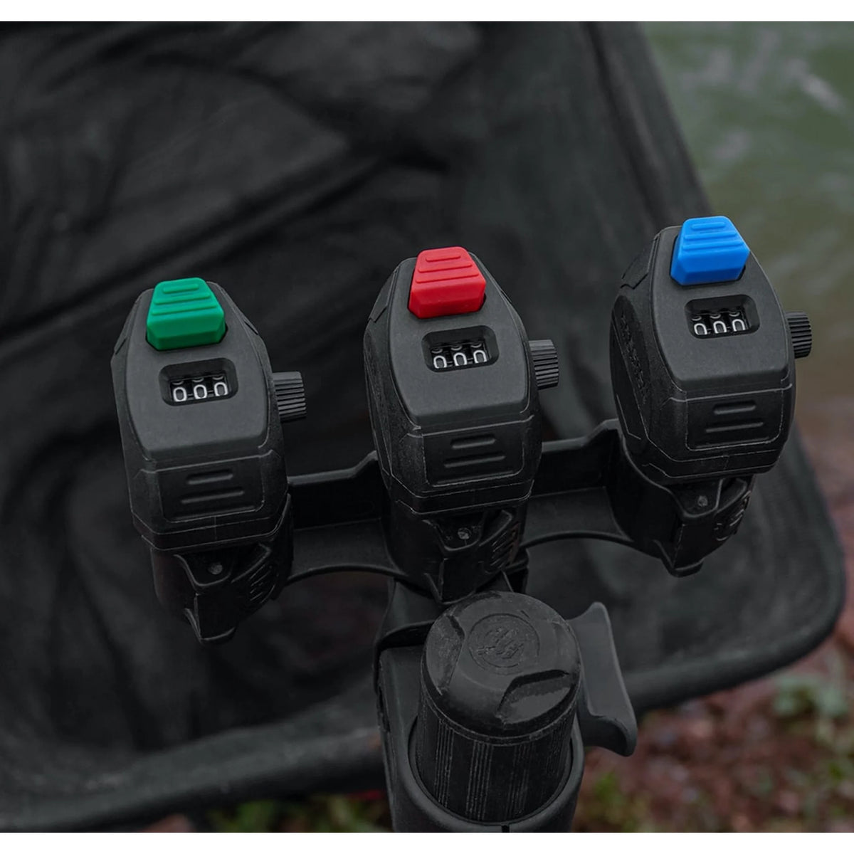 Preston Triple Clicker Counter - drie gekleurde tellers gemonteerd
