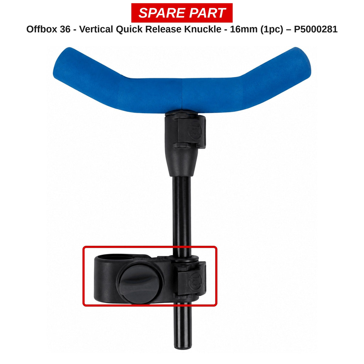 Preston Verticale snelklem 16 mm voor Deluxe Butt Rest Arm – P5000281