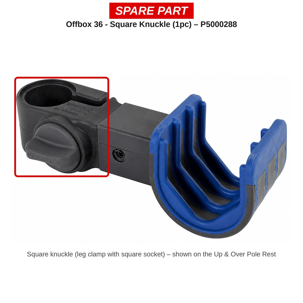Preston Vierkante klem voor Offbox 36-accessoires – P5000288