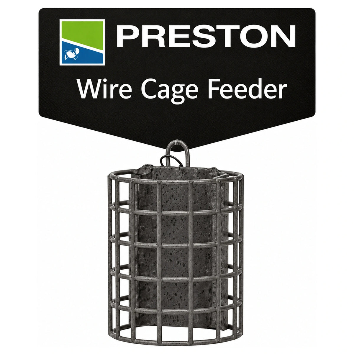 Preston Wire Cage Feeder – voerkorf met label