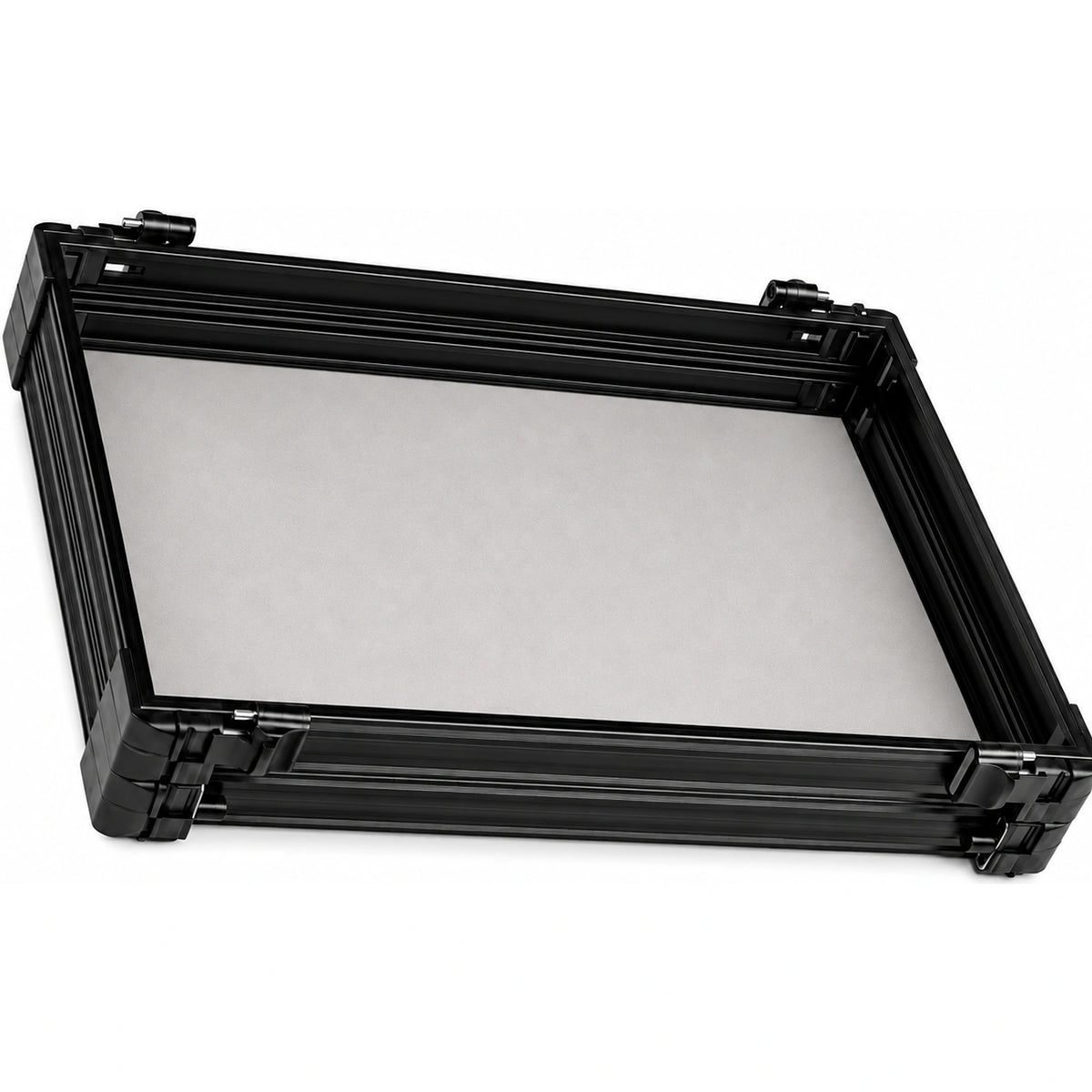 Rive Black Anodised 60mm Tray – bestaande zwarte zitkistlade in perspectief