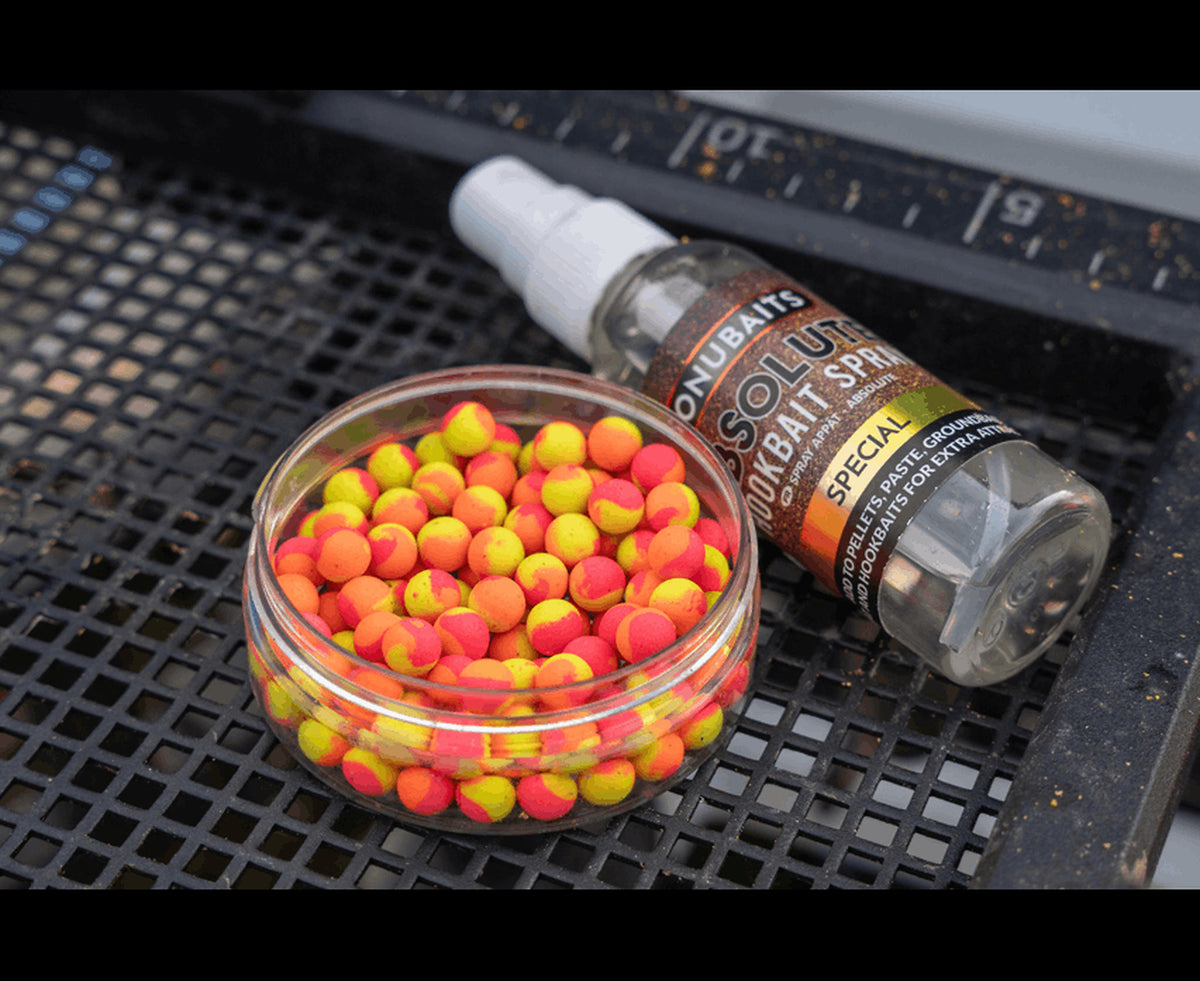 Sonubaits Absolute Hookbait Spray Special met haakaas