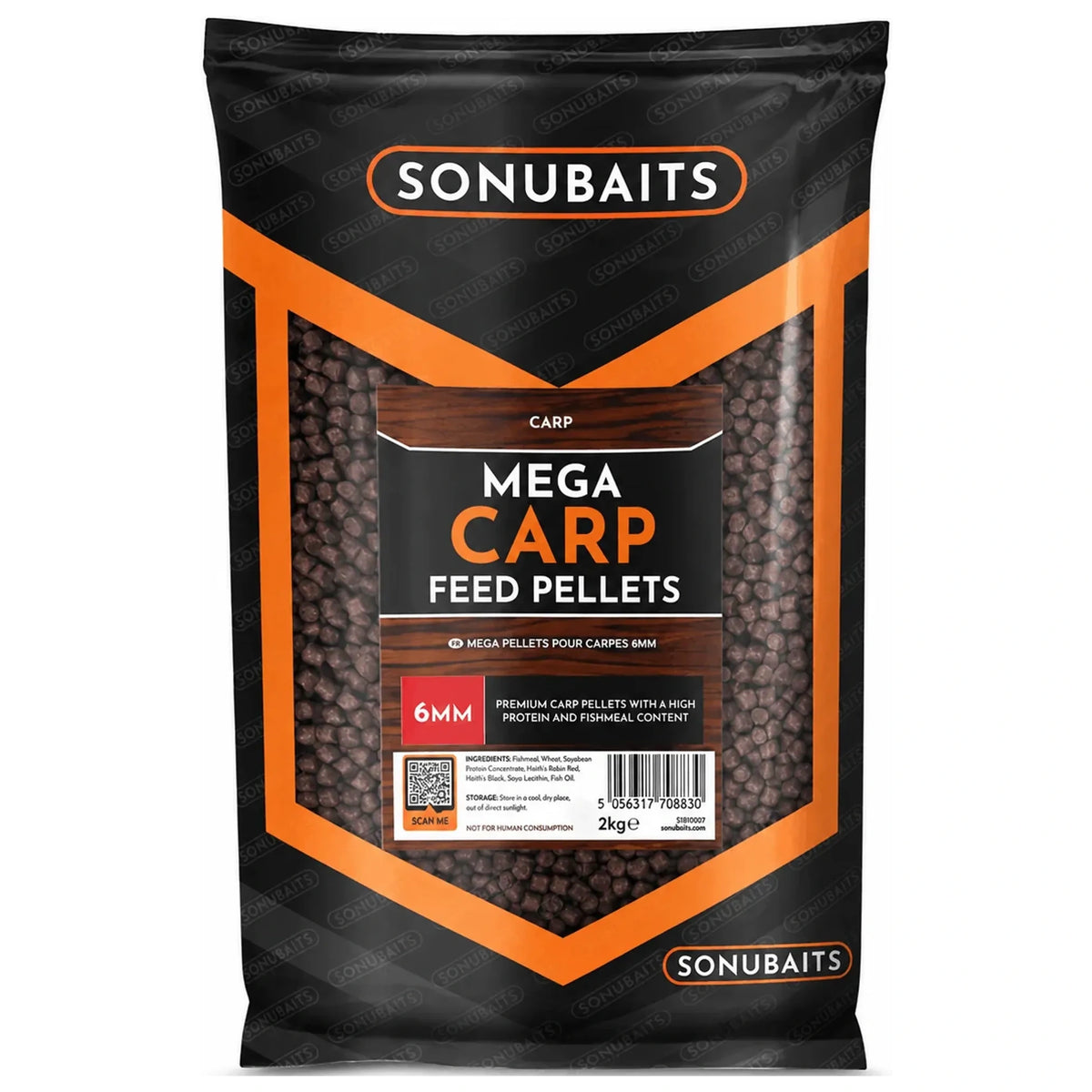 Sonubaits Mega Carp Pellets 6 mm 900 gram