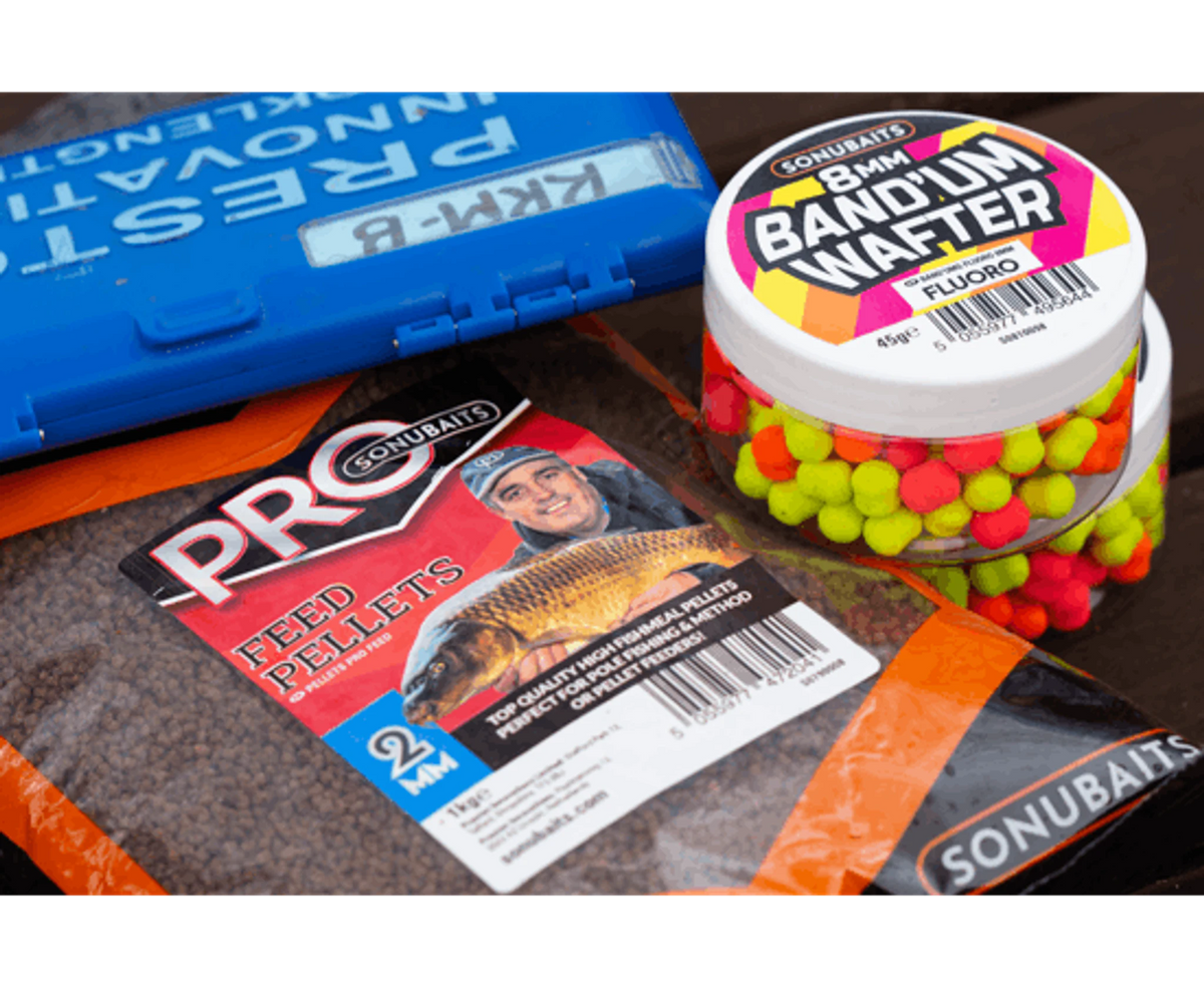 Sonubaits Pro Feed Pellets met Band'Um Wafters