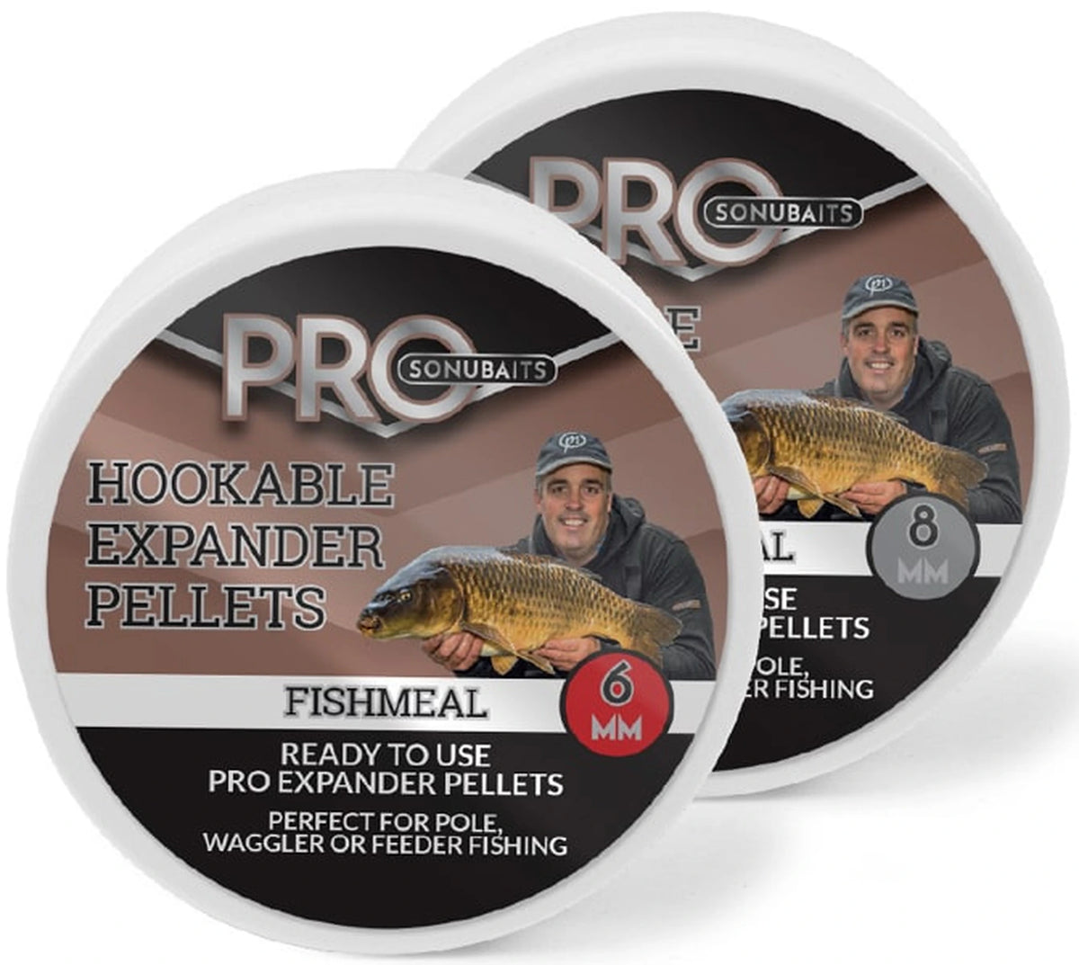 Sonubaits Pro Hookable Expander Pellets Fishmeal 6 mm en 8 mm