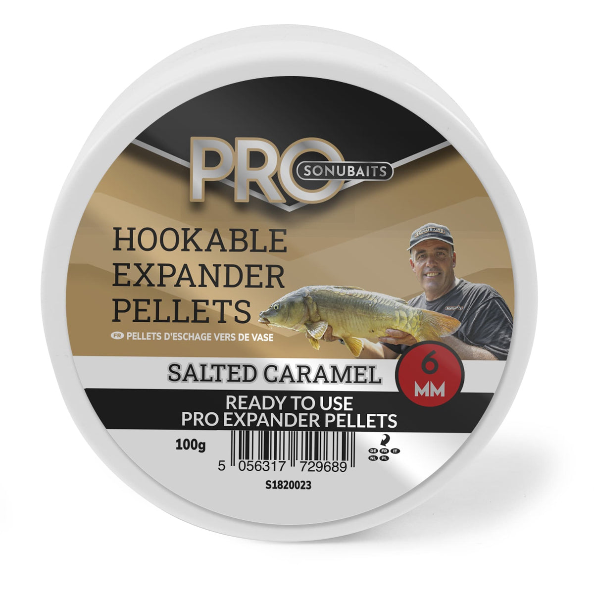 Sonubaits Pro Hookable Expander Pellets Salted Caramel 6 mm