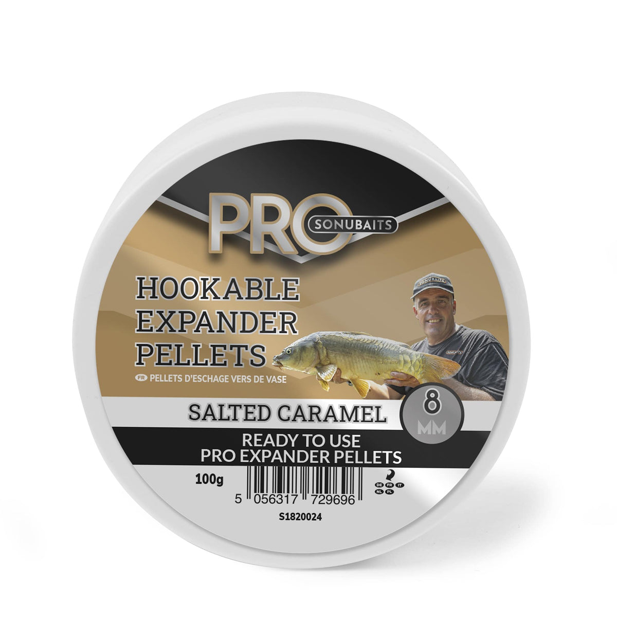 Sonubaits Pro Hookable Expander Pellets Salted Caramel 8 mm