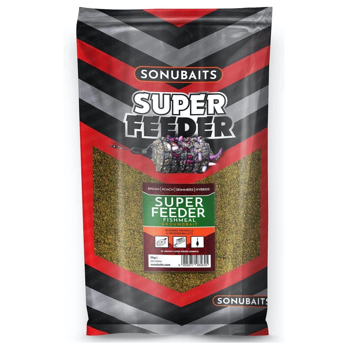 Sonubaits Super Feeder Fishmeal 2kg verpakking