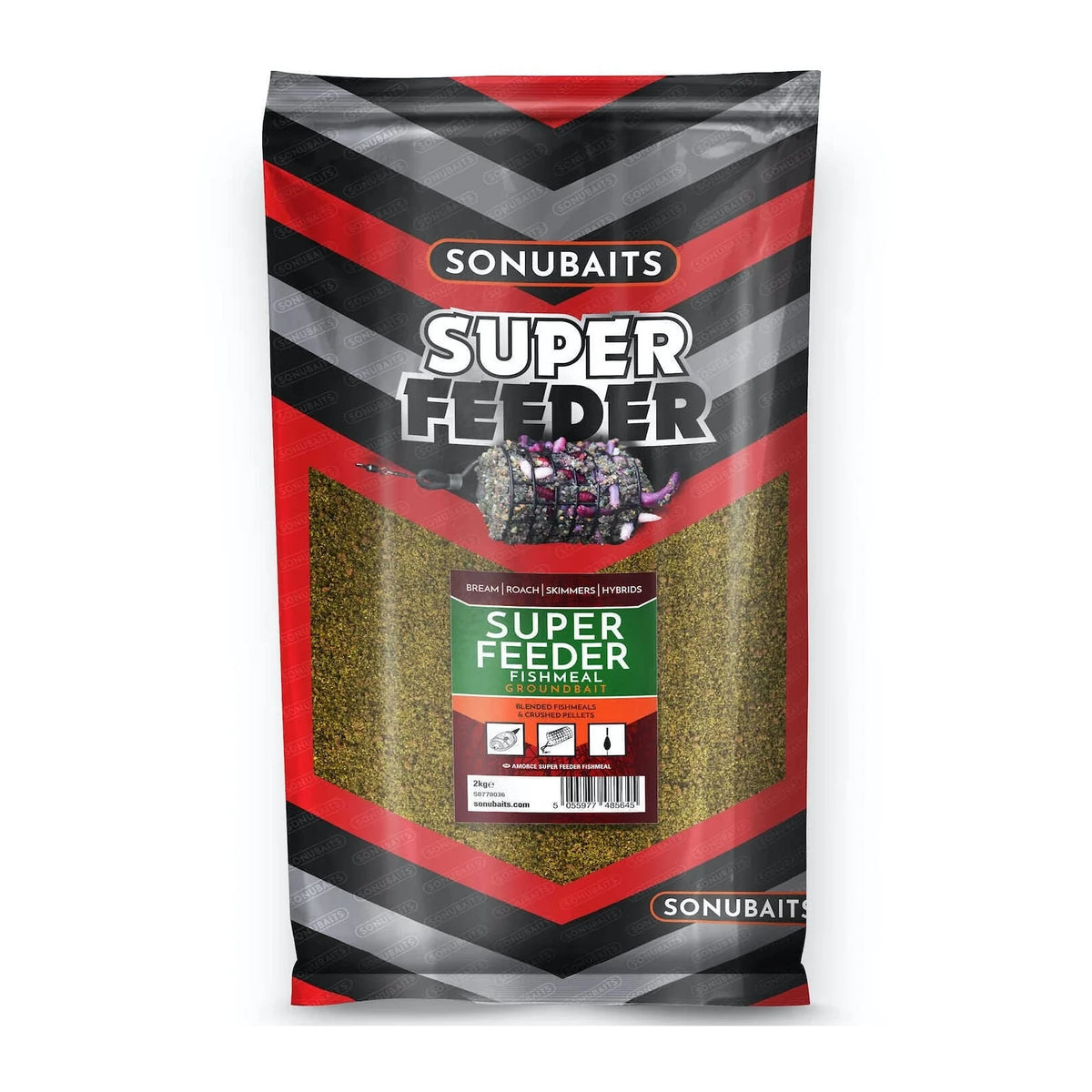 Sonubaits Super Feeder Fishmeal 2kg verpakking