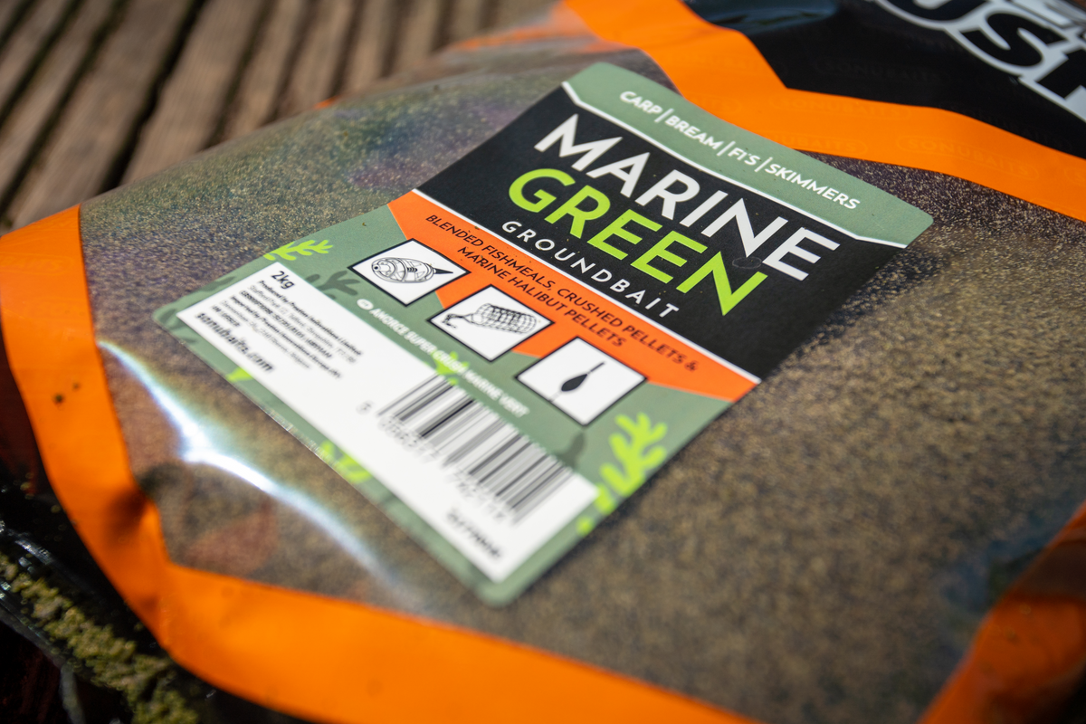 Sonubaits Super Crush Marine Green – officiële sfeerfoto