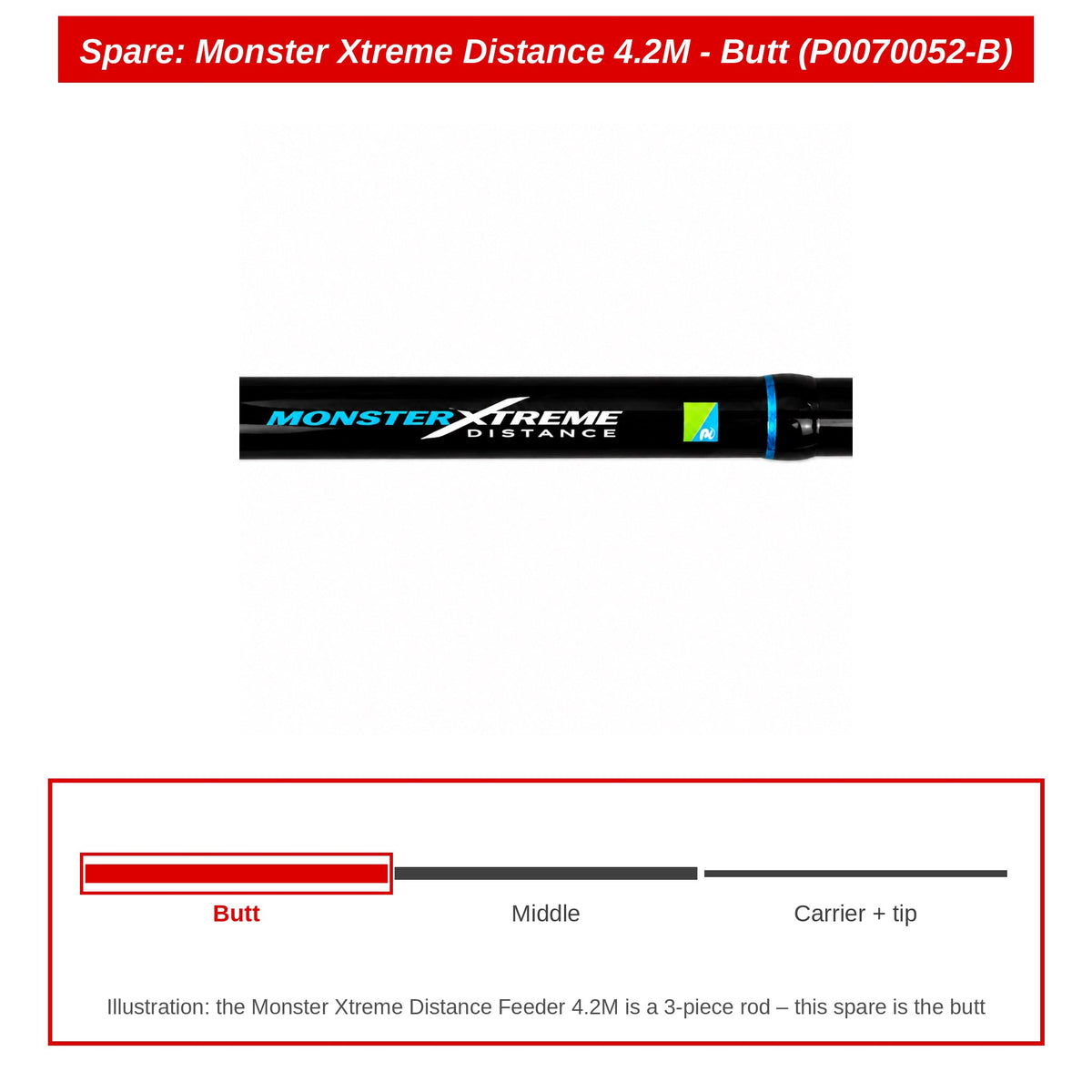 Spare: Monster Xtreme Distance 4.2M - Butt (P0070052-B)