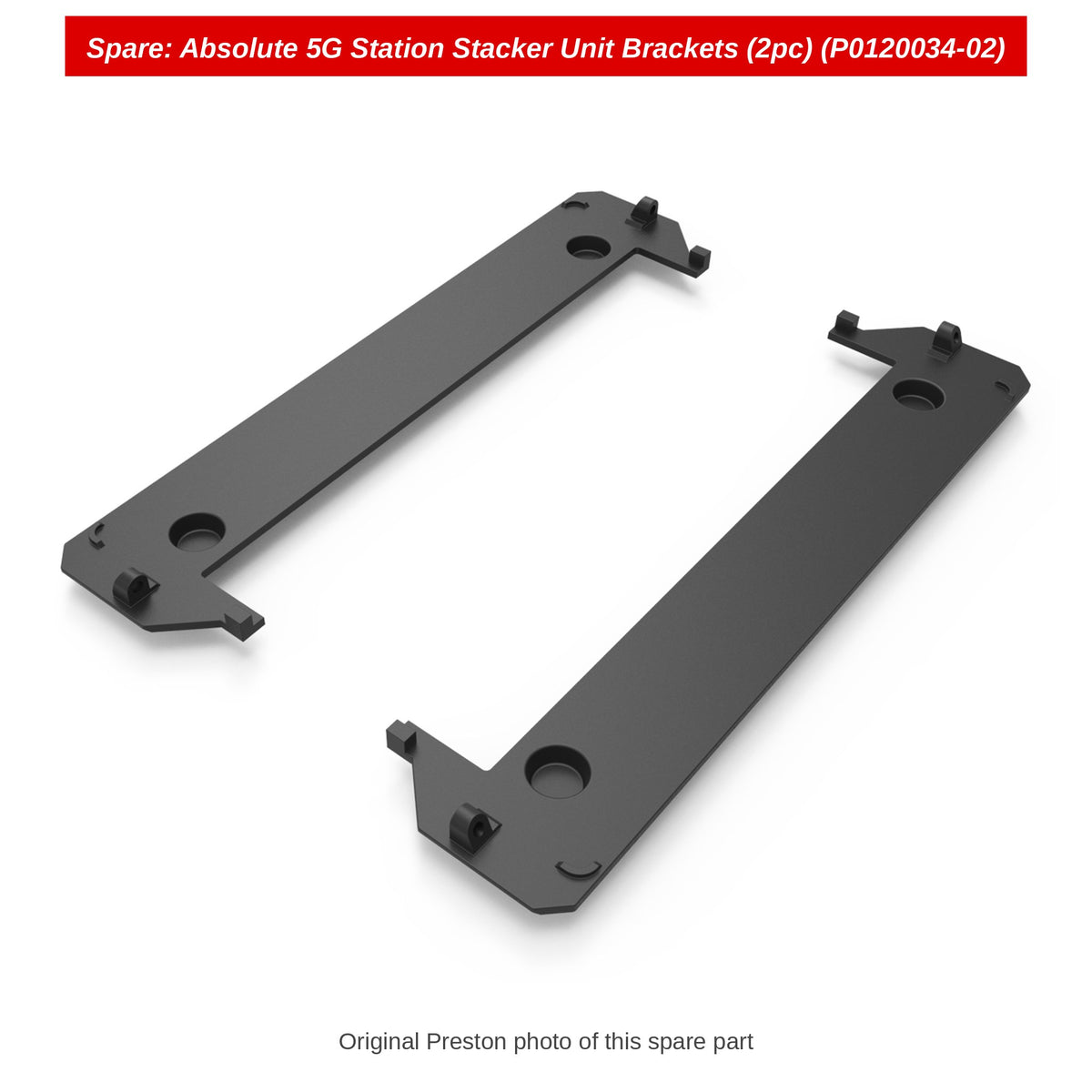 Spare: Absolute 5G Station Stacker Unit Brackets (2pc) (P0120034-02)