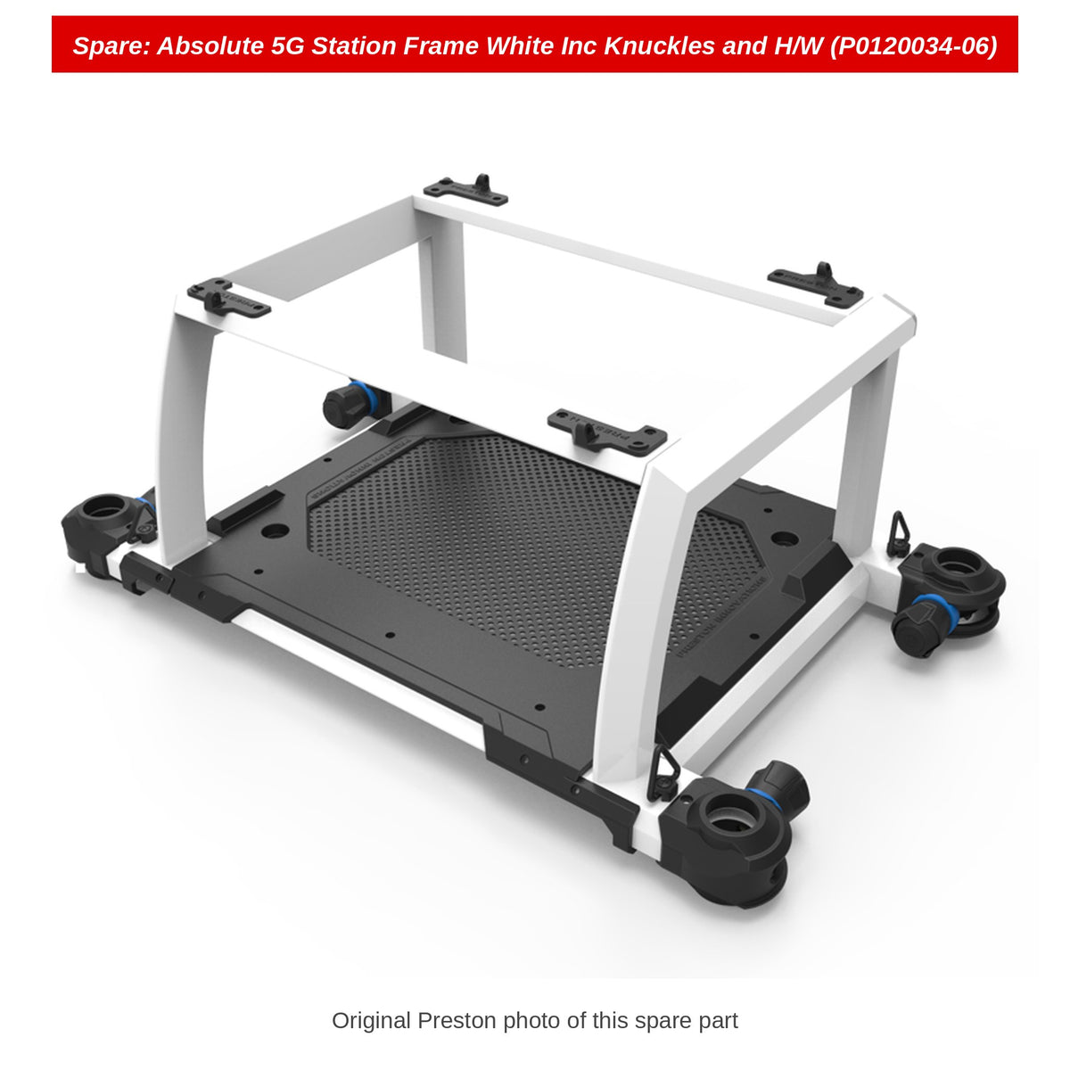 Spare: Absolute 5G Station Frame White Inc Knuckles and H/W (P0120034-06)