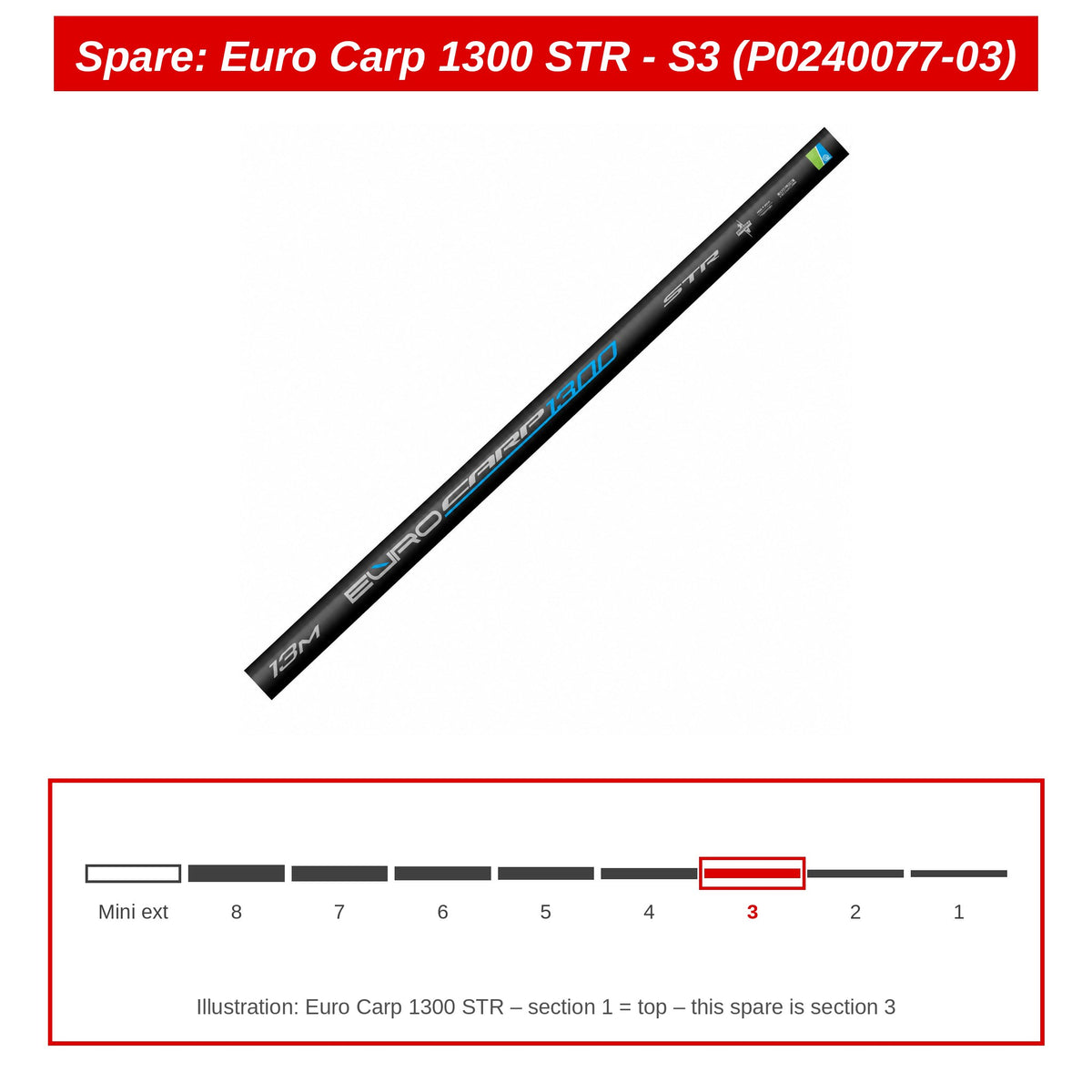 Spare: Euro Carp 1300 STR - S3 (P0240077-03)