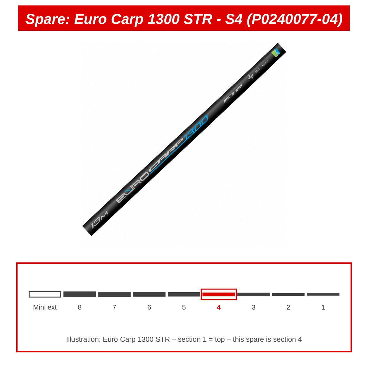Spare: Euro Carp 1300 STR - S4 (P0240077-04)