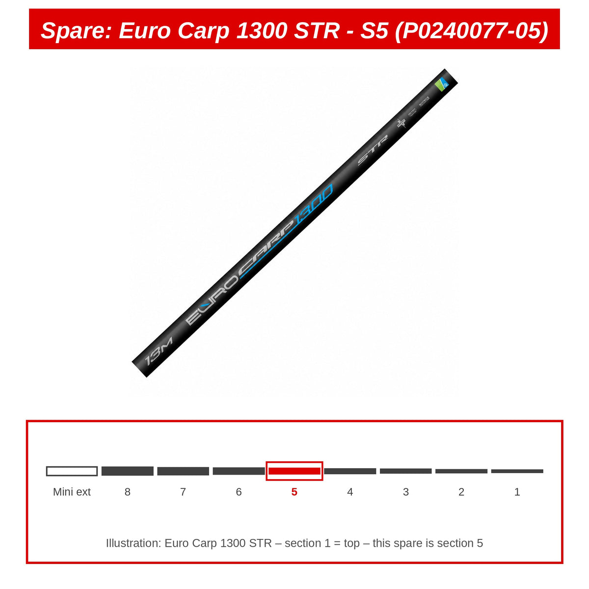 Spare: Euro Carp 1300 STR - S5 (P0240077-05)