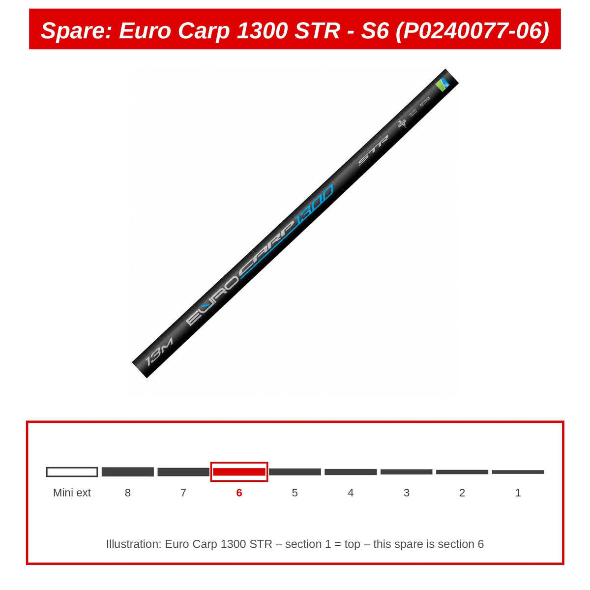 Spare: Euro Carp 1300 STR - S6 (P0240077-06)