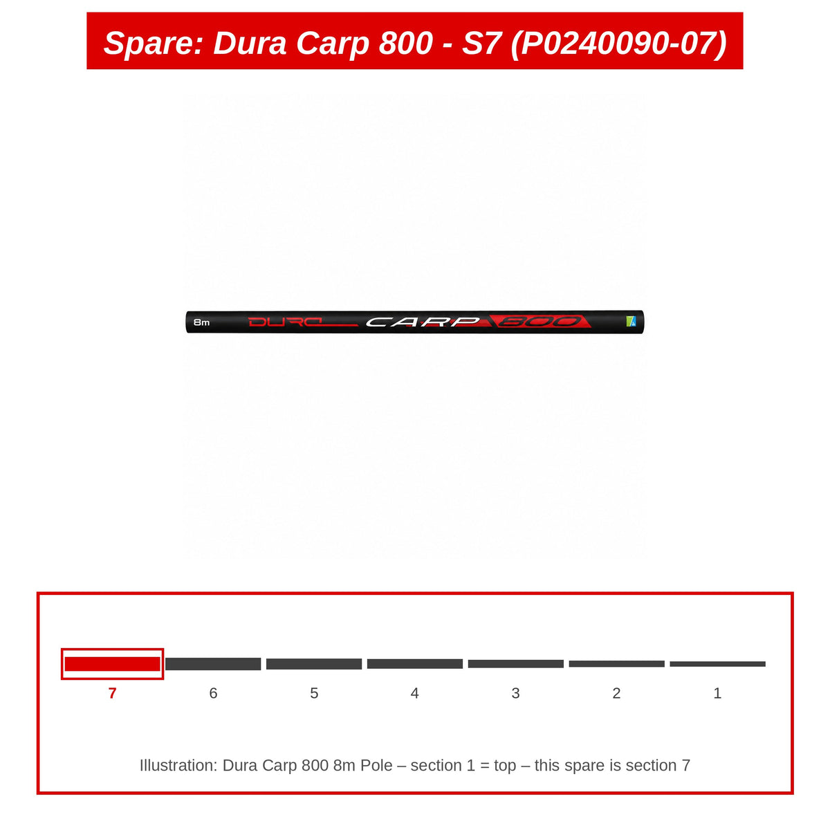 Spare: Dura Carp 800 - S7 (P0240090-07)