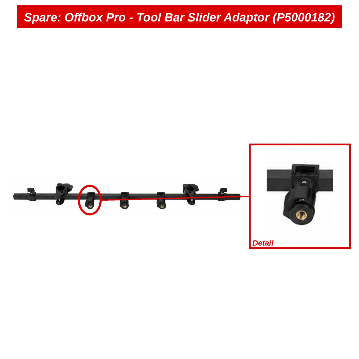 Spare: Offbox Pro - Tool Bar Slider Adaptor (P5000182)