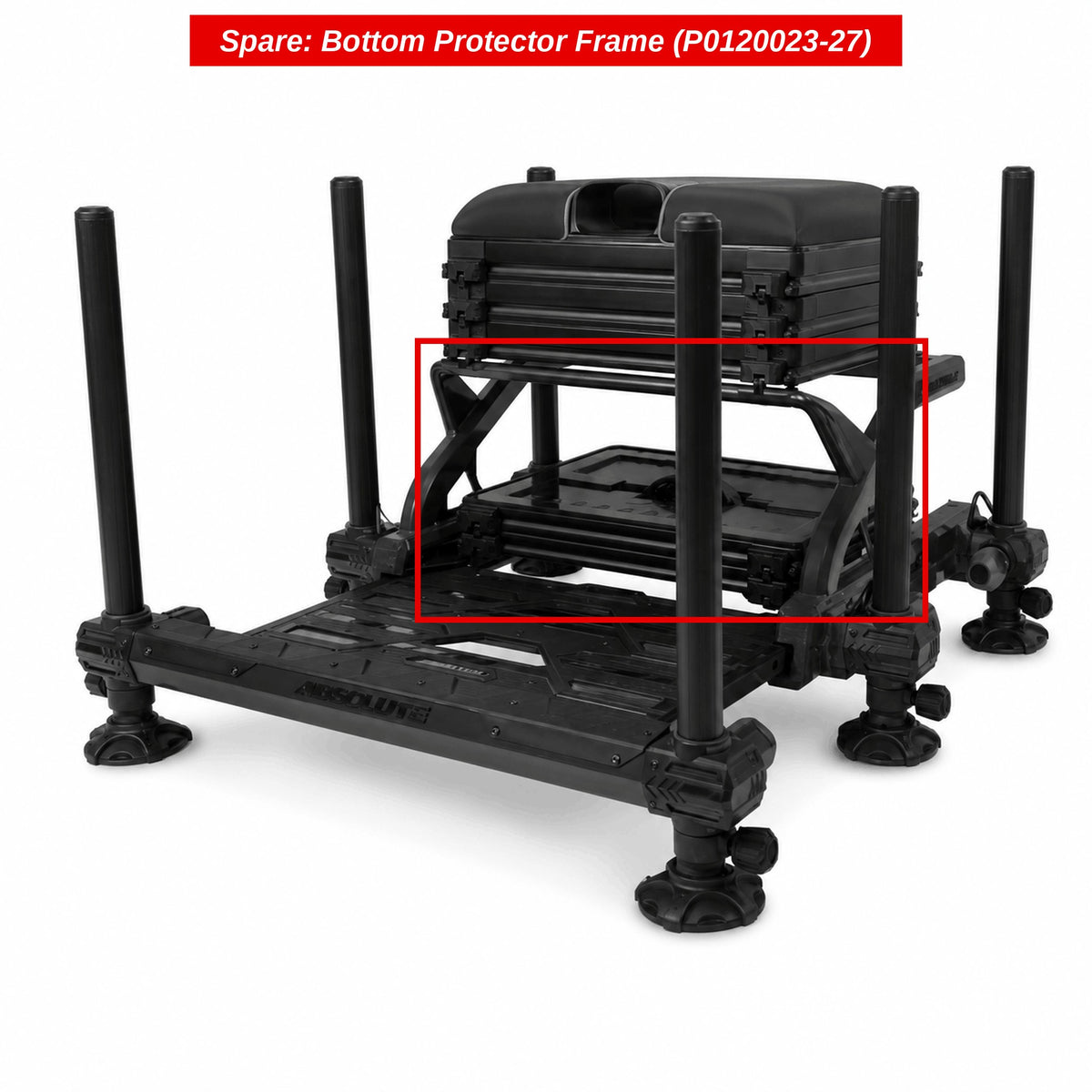 Absolute Station Graphite – Reserveonderdelen voor Zitkist (op bestelling)